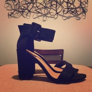 Black Suede Heel